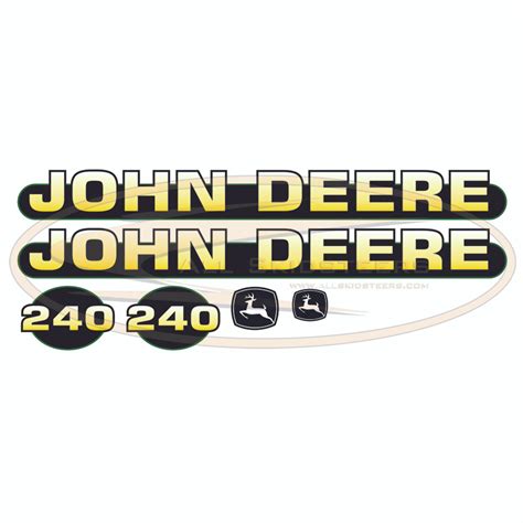 john deere 125 skid steer decals|Decals for John Deere Skid Steer Loader for sale .